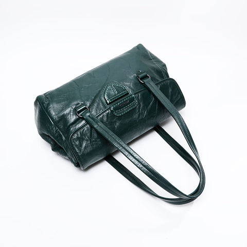 PRADA leather logo Shoulder Bag green WS20895