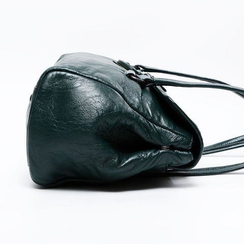 PRADA leather logo Shoulder Bag green WS20895