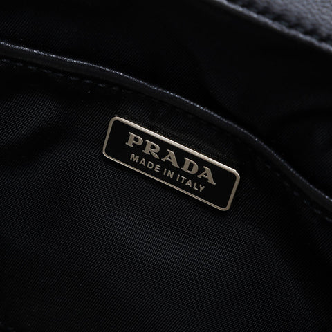 PRADA Nylon Bear Bijou Handbag black WS20896