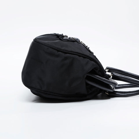 PRADA Nylon Bear Bijou Handbag black WS20896