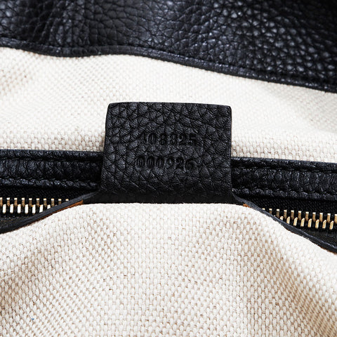 GUCCI Leather Soho Handbag black WS20898