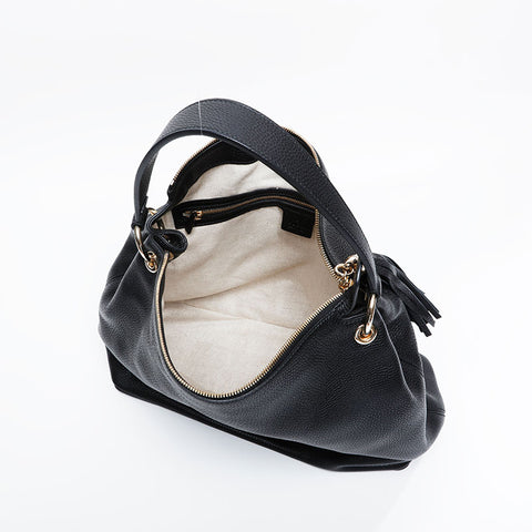 GUCCI Leather Soho Handbag black WS20898
