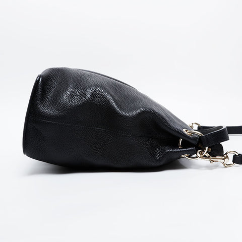 GUCCI Leather Soho Handbag black WS20898