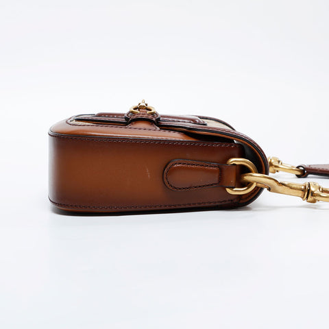 GUCCI GG canvas horsebit Shoulder Bag beige WS20899