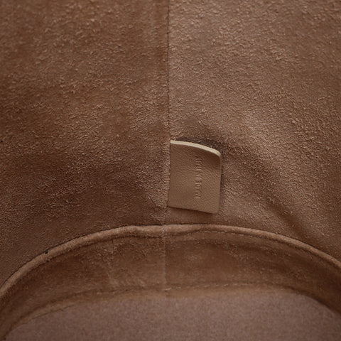 CELINE Leather Cuir Triomphe Shoulder Bag beige WS20900