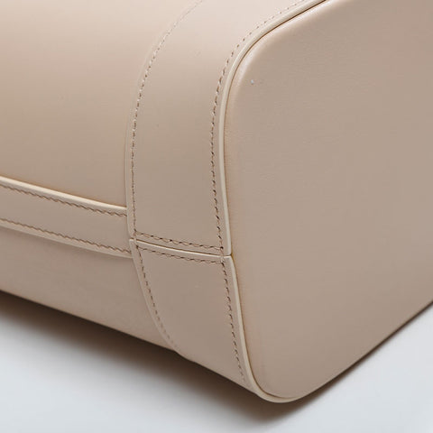 CELINE Leather Cuir Triomphe Shoulder Bag beige WS20900