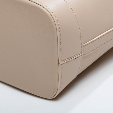 CELINE Leather Cuir Triomphe Shoulder Bag beige WS20900