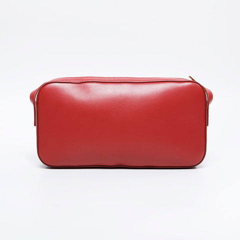 CELINE Leather Cuir Triomphe Shoulder Bag Red WS20902