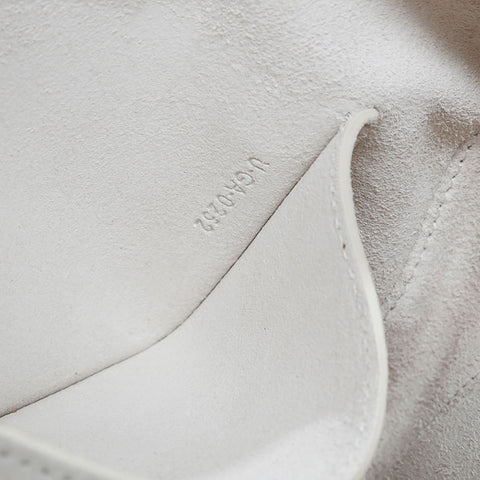 CELINE Leather Cuir Triomphe Shoulder Bag white WS20903