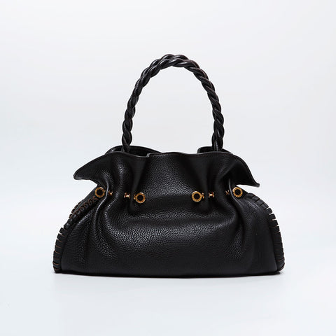 BVLGARI Leather Twist B.zero1 Handbag black WS20904