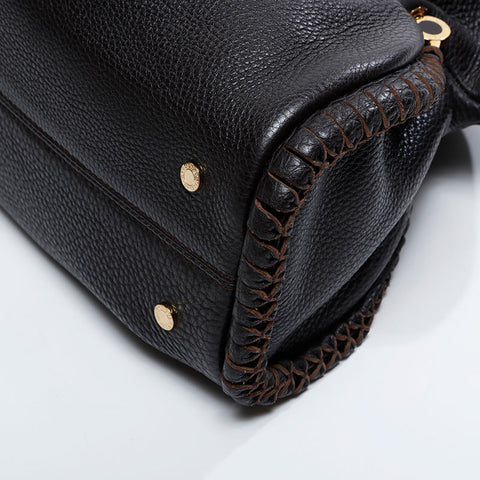 BVLGARI Leather Twist B.zero1 Handbag black WS20904