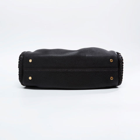 BVLGARI Leather Twist B.zero1 Handbag black WS20904