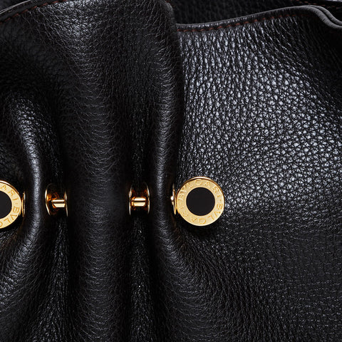 BVLGARI Leather Twist B.zero1 Handbag black WS20904