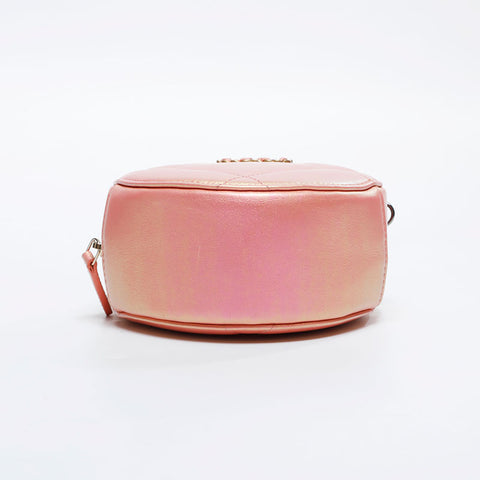 CHANEL 30th 2020-2021 CHANEL 19th Round Shoulder Bag pink WS20905