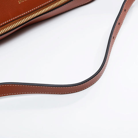 CELINE Leather Romy Shoulder Bag Brown WS20906
