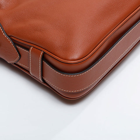 CELINE Leather Romy Shoulder Bag Brown WS20906
