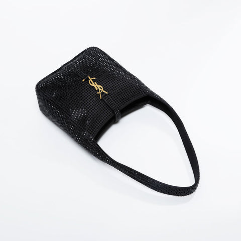 YVES SAINT LAURENT Le 5 A 7 Soft Baby Crystal Handbag black WS20907