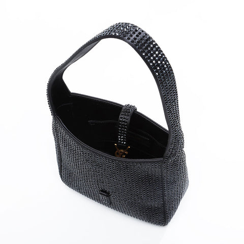 YVES SAINT LAURENT Le 5 A 7 Soft Baby Crystal Handbag black WS20907