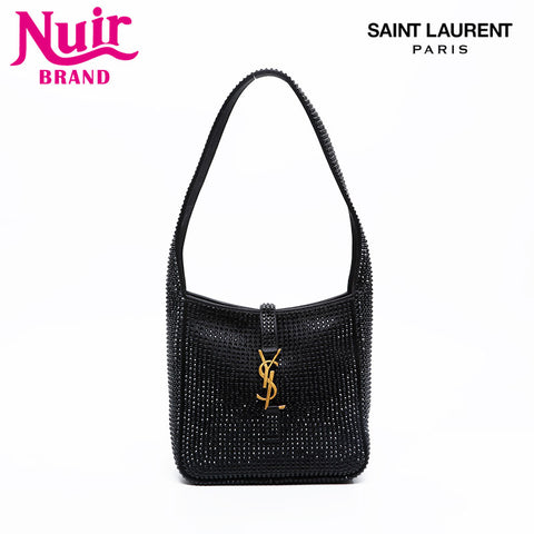 YVES SAINT LAURENT Le 5 A 7 Soft Baby Crystal Handbag black WS20907