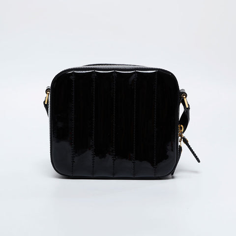 YVES SAINT LAURENT Vicky patent leather camera bag Shoulder Bag black WS20911