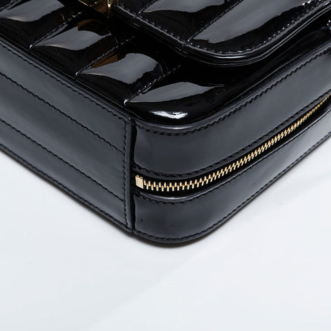YVES SAINT LAURENT Vicky patent leather camera bag Shoulder Bag black WS20911