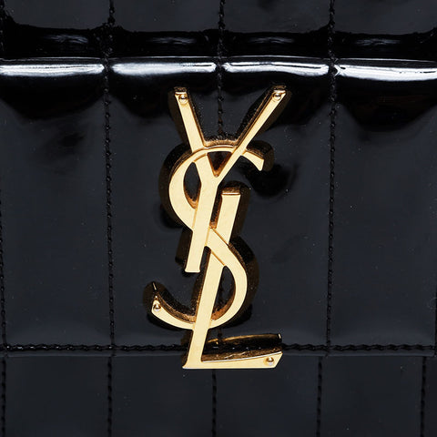 YVES SAINT LAURENT Vicky patent leather camera bag Shoulder Bag black WS20911