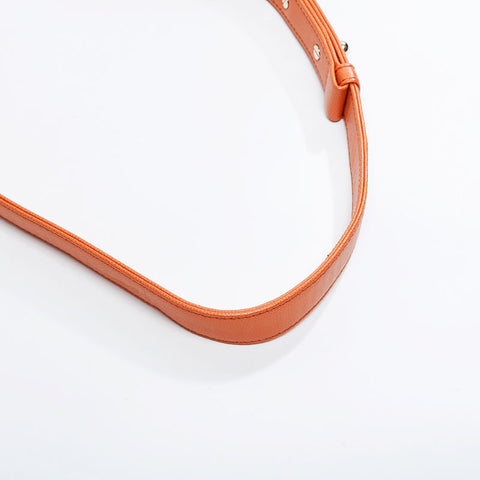CHANEL Mini Caviar Boy Chanel Shoulder Bag Orange WS20913