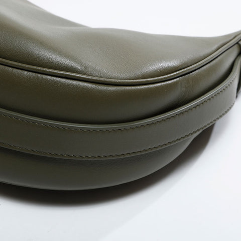 CELINE Leather Ava Hobo Shoulder Bag green WS20915