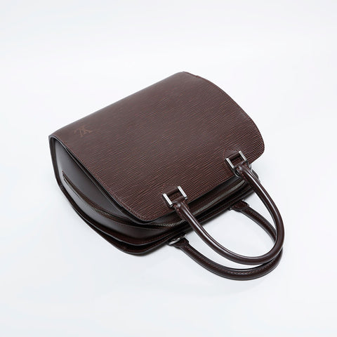 LOUIS VUITTON 2001 Epi Pont Neuf Handbag Brown WS20917