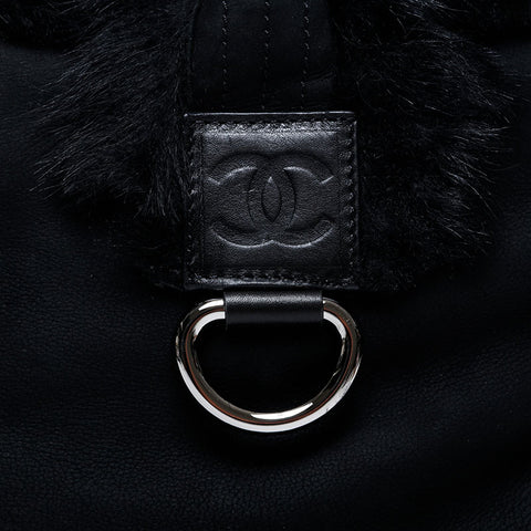 CHANEL Sports Line 11th Series Mouton Tote Bag black WS20921