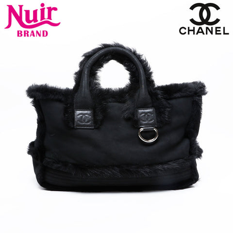 CHANEL Sports Line 11th Series Mouton Tote Bag black WS20921