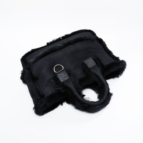 CHANEL Sports Line 11th Series Mouton Tote Bag black WS20921