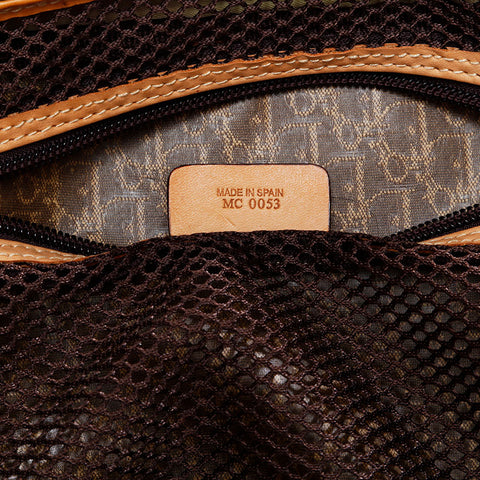 Christian Dior Trotter pouch canvas Handbag beige WS20927