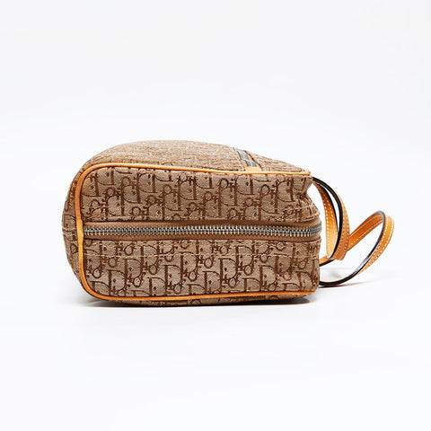 Christian Dior Trotter pouch canvas Handbag beige WS20927