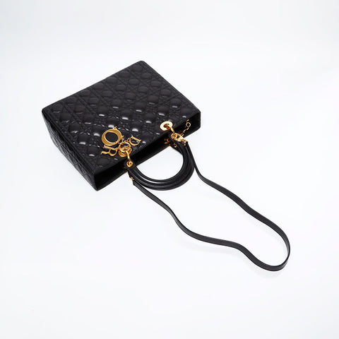 Christian Dior Lady Dior 2way Large Handbag black WS20928
