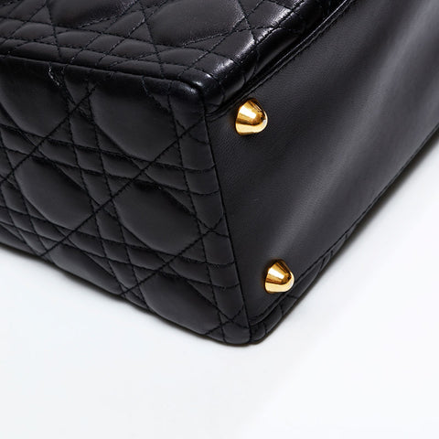 Christian Dior Lady Dior 2way Large Handbag black WS20928