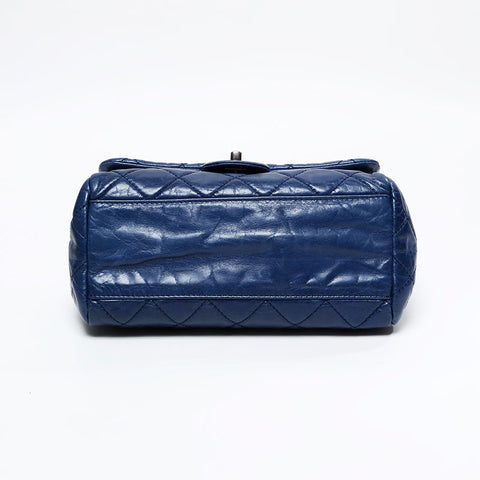 CHANEL Calfskin Matelasse 20s Shoulder Bag Navy WS20931
