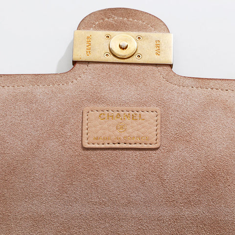 CHANEL CC Matelasse Mini Chain WOC 25th series Shoulder Bag beige WS20933