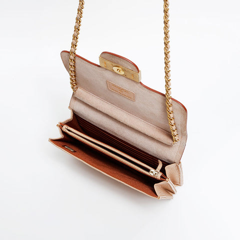 CHANEL CC Matelasse Mini Chain WOC 25th series Shoulder Bag beige WS20933