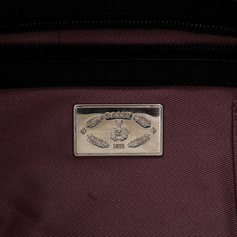 Leather Boston Bag Tote Bag black WS20934