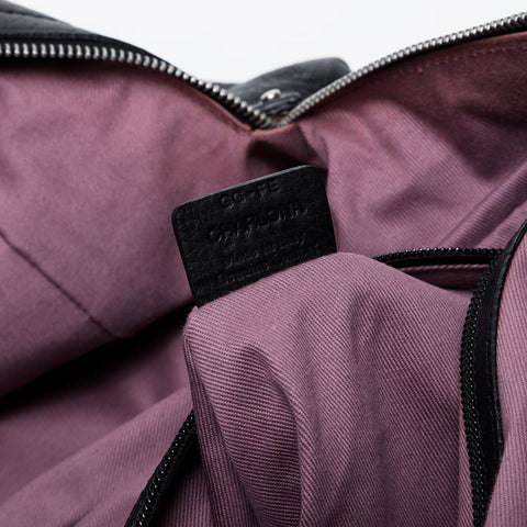 Leather Boston Bag Tote Bag black WS20934