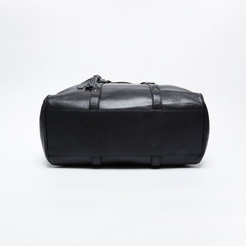 Leather Boston Bag Tote Bag black WS20934