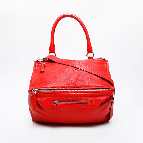 GIVENCHY Pandora Leather Shoulder Bag Red WS20935