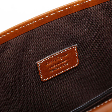 Salvatore Ferragamo 皮革单肩包 棕色 WS20938