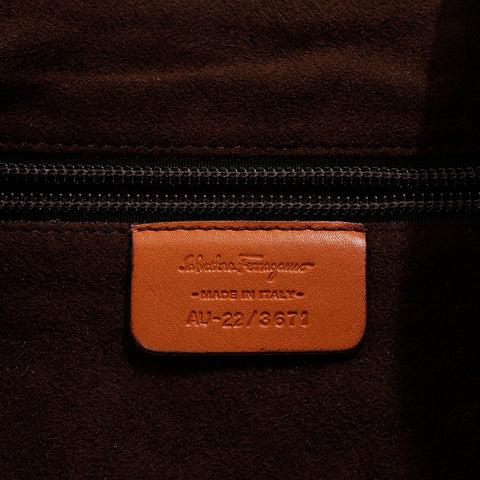 Salvatore Ferragamo Leather one belt Gancini Shoulder Bag Brown WS20942