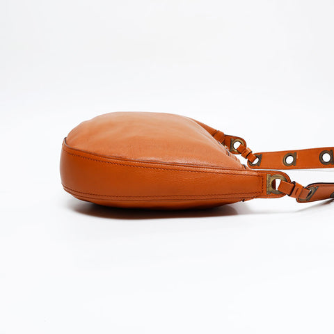 Salvatore Ferragamo Leather one belt Gancini Shoulder Bag Brown WS20942