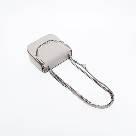 Stella McCartney ステラマッカトニー ファラベラボックス レザー  ショルダーバッグ グレー WS20943