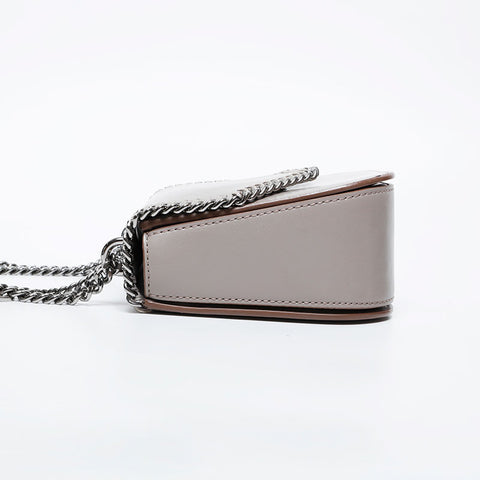 Stella McCartney ステラマッカトニー ファラベラボックス レザー  ショルダーバッグ グレー WS20943