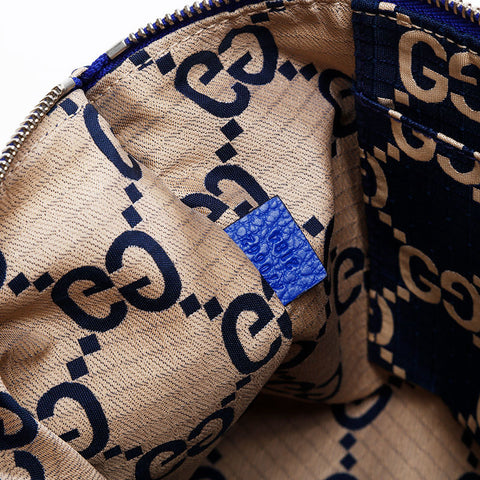 GUCCI GG canvas Clutch bag blue WS20945