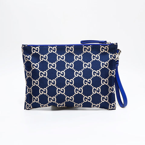 GUCCI GG canvas Clutch bag blue WS20945